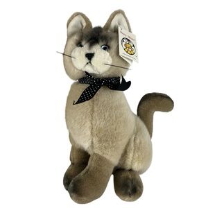 Vintage Mary Meyer Siamese Cat Plush Hesper 13" Tall Stuffed Animal Kitty